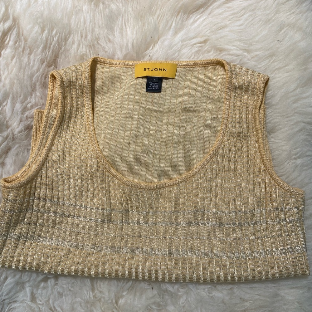St. John springtime yellow top sleeveless